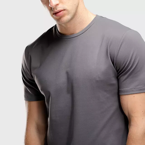 Camisetas de algodón gris para hombre con etiqueta privada personalizada de talla grande 5XL 6XL patrón sólido lavado Jersey de punto nuevos modelos precio barato - Product Image 5