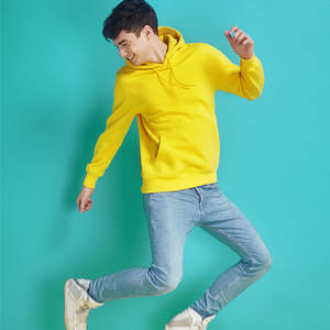 Haute qualité Basics coton mélangé impression personnalisée broderie logo pull unisexe 100% coton sweats à capuche - Product Image 6