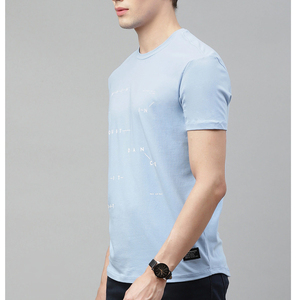 เสื้อยืดคอตตอนสำหรับออกกำลังกายสำหรับผู้ชายเสื้อยืดพิมพ์ลายตามสั่งเสื้อยืดแนวแอธเลชเชอร์สำหรับผู้ชาย - Product Image 2