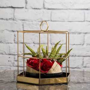 RAMADAN EID STYLE ARABE CADEAU EN ACIER INOXYDABLE GALVANOPLASTIE OR PLATEAU de SERVICE - Product Image 6