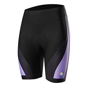 Pantalones Cortos de Ciclismo Unisex de Poliéster Negro con Almohadilla de Gel Antibacteriana, de Secado Rápido y Transpirables, Ecológicos - Product Image 1