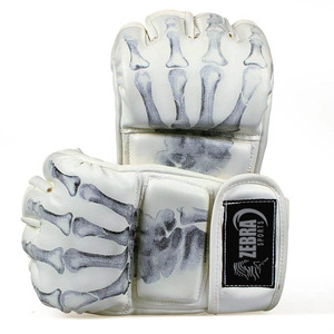 Gants de MMA professionnels concevez votre propre logo personnalisé demi-doigt UFC MMA gants de sparring prix de gros bon marché - Product Image 5