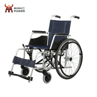 Rueda trasera de 24 pulgadas para Hospital, silla de mano médica, plegable, ligera, Manual, para personas mayores y discapacitados