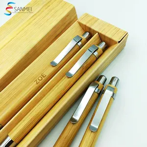 Khuyến Mại Bóng Bút Stylus Bút Cảm Ứng Bút Với Hộp Biểu Tượng Tùy Chỉnh Sinh Thái Tre Pen Set