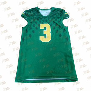 เสื้อเจอร์ซีย์ฟุตบอลอเมริกันดีไซน์ใหม่ชุดฝึกกีฬาระบายอากาศไซส์ใหญ่พิเศษแขนสั้น - Product Image 1