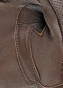 ถุงมือมอเตอร์ไซด์ถุงมือหนังเจาะรูถุงมือมอเตอร์ไซด์สีช็อกโกแลต - Product Image 5