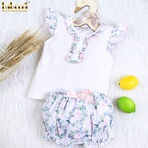 BB2367 Casual Girl Bloomers Lisianthus Vêtements imprimés floraux avec motif animal - Product Image 2