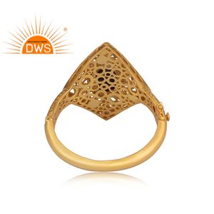 Hot Popular Black Onyx Bangle CZ Jewelry Supplier Indian Gold Plated Traditional Sterling <b>Silver</b> 925 Bangle - Product Image 3