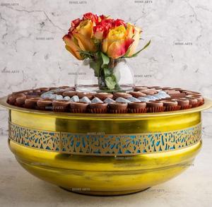 Bol de service à chocolat de couleur noire martelée en fer bol de service à chocolat de grande taille au meilleur design pour un usage domestique - Product Image 3