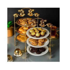 Soporte de aluminio para pasteles de postres con tapa de vidrio Soporte de chocolates de forma redonda de Calidad exclusiva a un precio asequible - Product Image 6