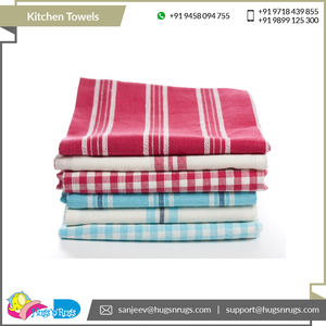 Premier fabricant de serviettes en lin personnalisées à haute absorption d'eau en toile 100% coton Serviettes de cuisine en coton à vendre - Product Image 3