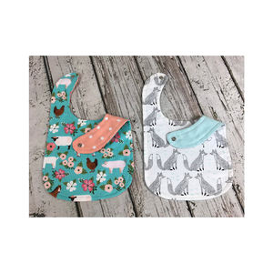 Baberos de etiquetado personalizados, tamaño personalizado, lavables, algodón - Product Image 1