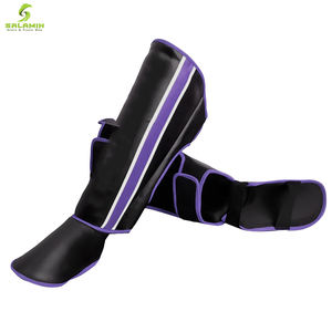 Muay Thai-espinilleras inteligentes, protector de microfibra, kárate blanco, espinillera especial y logotipo personalizado - Product Image 4