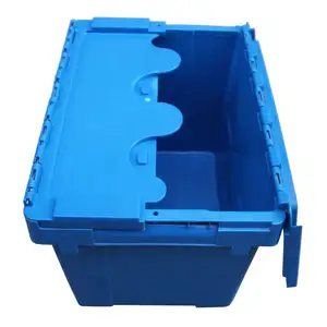 ISO 9001:2015 chứng nhận HDPE nhựa trái cây/rau/pho mát lưu trữ Crate cấp thực phẩm Stackable tái chế đóng dấu thiết kế trên bán - Product Image 1