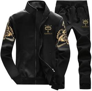 Survêtement d'athlétisme pour hommes, vêtement de sport, décontracté, fermeture éclair complète, survêtement chaud, Jogging, marque chaude - Product Image 4