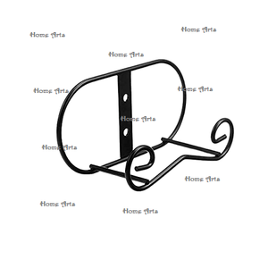 Support de stockage d'assiettes de qualité exclusive support d'assiettes de couleur noire en métal fait à la main pour accessoires de cuisine - Product Image 1