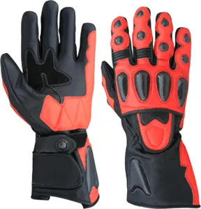 Yeni stil tam beş parmak motosiklet eldivenleri erkekler kadınlar için en iyi kısa biker motosiklet yarış eldivenleri tedarikçisi
