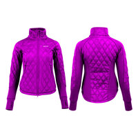 Veste matelassée d'hiver pour femme en peau de mouton, longueur standard, broderie, imperméable, coupe-vent, respirante, légère, chaude, en nylon