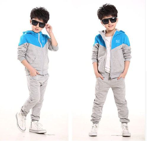 Wholesale Custom Sportswear Kids Tracksuits Street Wear Plain Jumpsuits for Kids Slim Fit Sweatsuit - Product Image 1