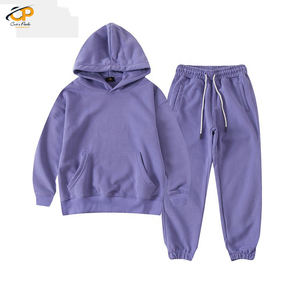 Automne hiver ensemble deux pièces de haute qualité pour enfants survêtement de fitness grande taille avec logo personnalisé survêtement en tissu doux - Product Image 2