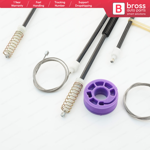 BWR5078, juego de reparación de regulador de ventanilla eléctrica, puerta delantera izquierda para Toledo MK3 5P2 2004-2009 Altea 5P1 XL 5P5 5P8 Bross, piezas de automóvil - Product Image 4