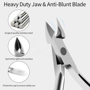 กรรไกรตัดหนังกำพร้ากรรไกรตัดเล็บสแตนเลสมืออาชีพเครื่องมือดูแลเล็บที่ดีที่สุดสำหรับทำเล็บมือและเล็บเท้าสำหรับการใช้งานบนนิ้วมือ - Product Image 4