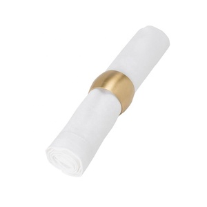 Anneaux de serviette en laiton or mat - Product Image 1