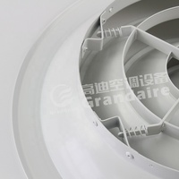 Diffuseur de plafond rond moderne en aluminium avec amortisseur radial en option