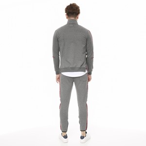 High Quality 2021 New Design Men's Sports Wear Gym Running Clothing Plain Jogger Suits Fitted Blank Tracksuits - Product Image 6