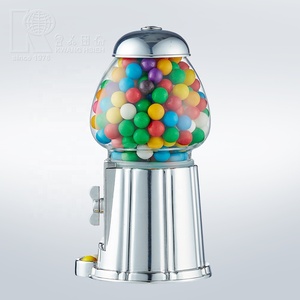 Kwang Hsieh 9" Vending Aluminum Alloy & Glass Globe 13oz Jelly Bean Gumball Bulk Wholesale OEM Factory Supply - Product Image 3