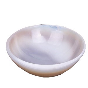 Cuenco de ágata de encaje Natural de Material de alta calidad, cuenco de piedra Natural, cuenco de cristal curativo de piedras preciosas para decoración, mayorista - Product Image 6