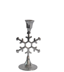 Bougeoir en forme de flocon de neige en ALUMINIUM, en métal léger, décoration de TABLE, de haute qualité - Product Image 1