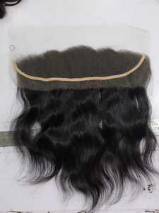 Extensiones de cabello humano virgen 100% sin procesar 100%, mechones ondulados naturales y cierres frontales con encaje fino crudo e inalterado - Product Image 4