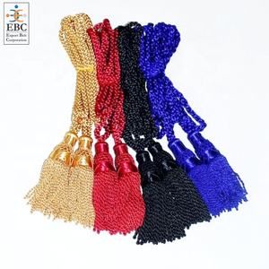 Glands en soie faits à la main personnalisés OEM avec cordon bande tuyau bannière glands cordons corde pour rideaux et vente en gros - Product Image 4