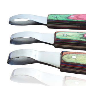 High Quality Hoof Loop Knife with <b>Rainbow</b> Design Layered <b>Wooden</b> Handle Stainless Steel Farrier Tool Made in Pakistan - Product Image 5