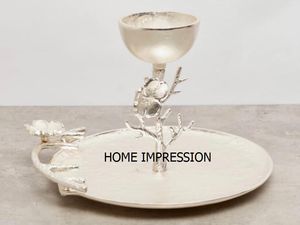 Nuevo cuenco de mariposa de diseño antiguo, cuenco blanco y dorado, cuenco decorativo de Material metálico de calidad creativa a precios de mayorista - Product Image 3