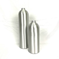 Cilindro de Gas CO2 de Alta Presión de Aluminio de 1.0L DCEC Taiwán para Acuario, Sin Válvula