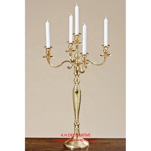 Silver <b>Candelabra</b> 5 Arms Nickel Plated Metal Handmade <b>Candelabra</b> Hot Selling Nickel Plated Aluminum <b>Candelabra</b> - Product Image 4