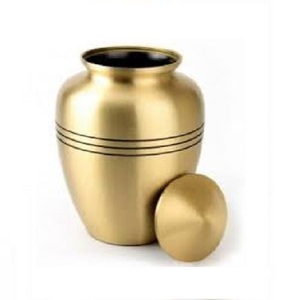 Pot en laiton pur crinière, utilisé comme Pot commémoratif de la première qualité, pour les nattes et le relique du fabrication indienne - Product Image 3