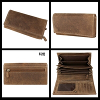 Porte-cartes en cuir véritable marron de qualité supérieure Olivia International, vente en gros exclusive, couleur et logo personnalisés, luxe