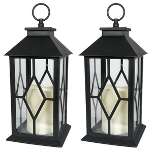 Wholesale Square Shape Centerpieces <b>Candle</b> <b>Holder</b> Black Color Handmade Lantern Black Hanging <b>Outdoor</b> <b>Candle</b> Lantern - Product Image 3