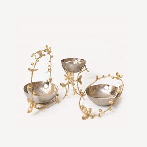 ชามอาหารตกแต่งทำจากสแตนเลสพร้อมชามเสิร์ฟอาหารรูปทรงกลม - Product Image 2