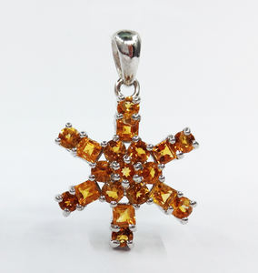 Collar de plata de ley 925 con gemas multicolor, colgante ligero de bajo nivel de pedido, para uso diario - Product Image 2