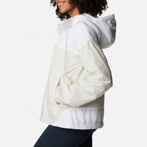 2025 100% polyester léger personnalisé pull uni imperméable coupe-vent veste pour femmes vestes d'extérieur pour femme - Product Image 3