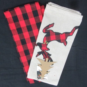 Lot de 2 serviettes de toilette de luxe 100 % coton biologique certifié GOTS à motif floral, sans rétrécissement, résistantes à la déchirure, séchage rapide, pour la cuisine - Product Image 1