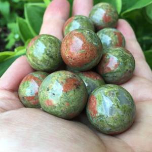 Nueva estrella ágata venta en línea al por mayor Unakite piedra preciosa esfera bola semipreciosa piedra artesanías - Product Image 1