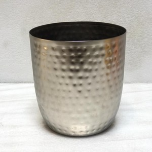 Hot Selling Modern Wedding Decoration Copper Plated Shiny Candle <b>Jar</b> Home Decor <b>Empty</b> Metal Hammered Candle <b>Jars</b> - Product Image 3