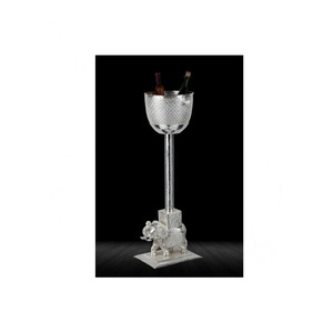 Wholesale Silver Finished Wine Ice Bucket Chiller & Wine Cooler With for Barware Home & Restaurant - Product Image 1