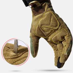 Gants en cuir à écran tactile pour doigts entiers, écologiques, multifonctions, quatre saisons, conduite, moto, hiver, fabriqués au Pakistan - Product Image 5