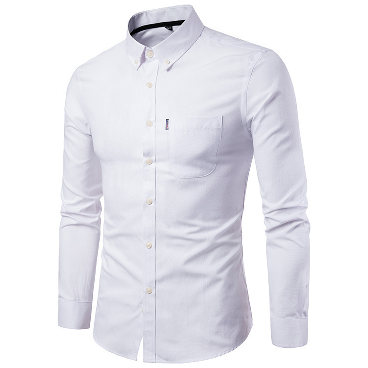 Camisa masculina de algodão 100%, com 26 opções, camisa de manga comprida, não é feita sob encomenda, para homens